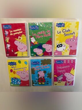 Peppa Pig French DVD Lot of 6 En Français Kids Shows -  3 NEW